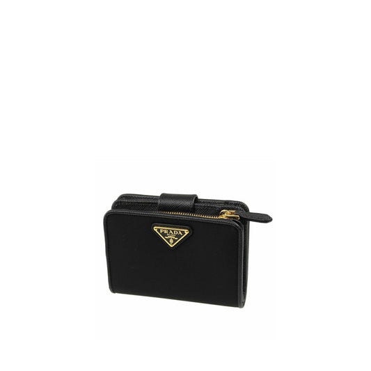 Prada – Nylon & Leather French Wallet Black
