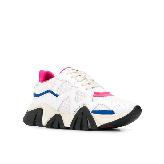 Versace – Squalo Leather Mesh Sneakers