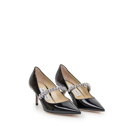 Jimmy Choo – Bing Black Leather Pumps