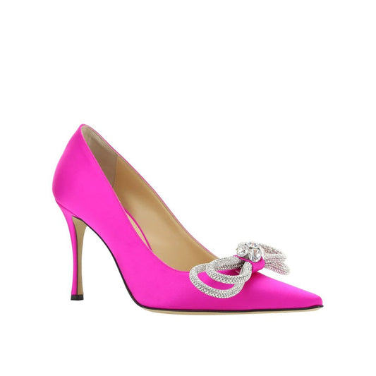 Mach & Mach – Double Bow Satin Pumps