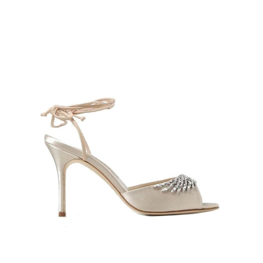 Manolo Blahnik – Plumena 090 Satin Sandals