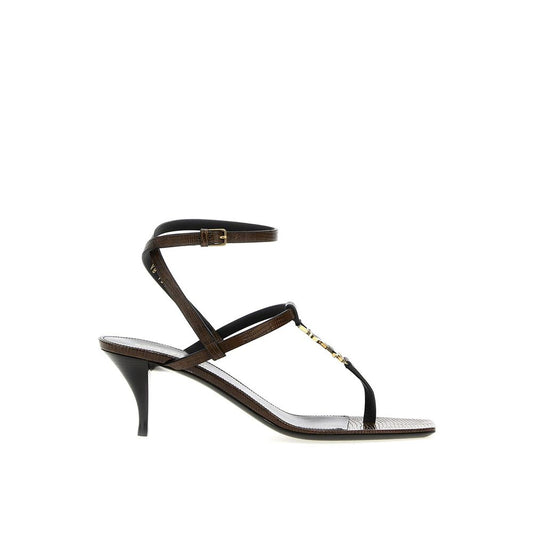 Saint Laurent – Cassandra Leather Flip-Flop Sandals