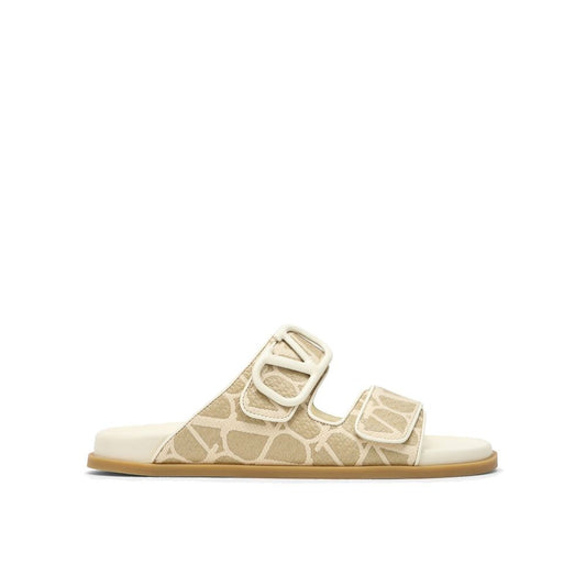 Valentino Garavani – Toile Iconographe Flat Sandals