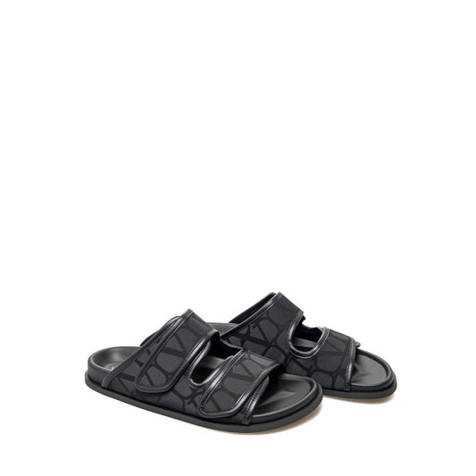 Valentino Garavani – Toile Iconographe Flat Sandals