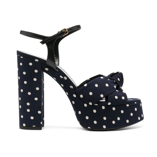 Saint Laurent – Bianca Polka-Dot Sandals