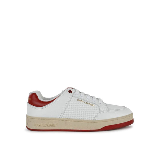 Saint Laurent – Distressed Leather Sneakers