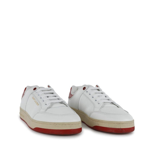 Saint Laurent – Distressed Leather Sneakers