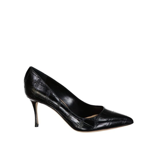Sergio Rossi – Croc-Effect Leather Pumps