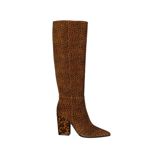 Sergio Rossi – Leopard-Print Leather Boots