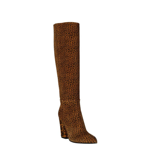 Sergio Rossi – Leopard-Print Leather Boots
