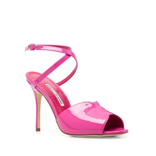 Manolo Blahnik – Hourani 105 Patent Effect Sandals