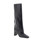 Coperni – Black Leather Bridge Knee-High Boots