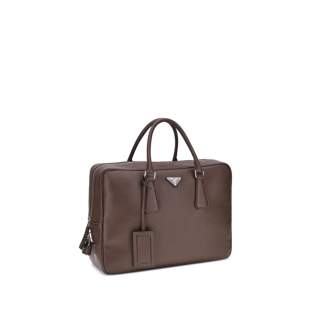 Prada – Brown Leather Briefcase