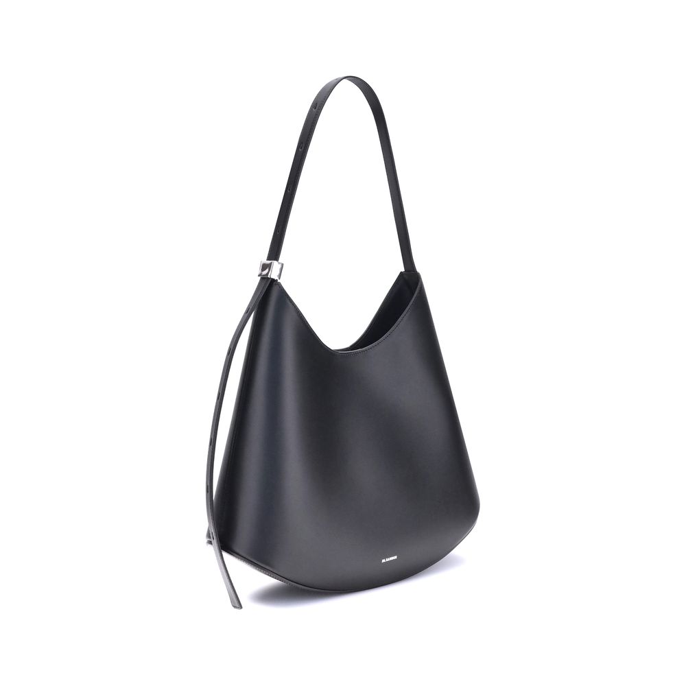 Jil Sander – Eldorado Medium Shoulder Bag in Black