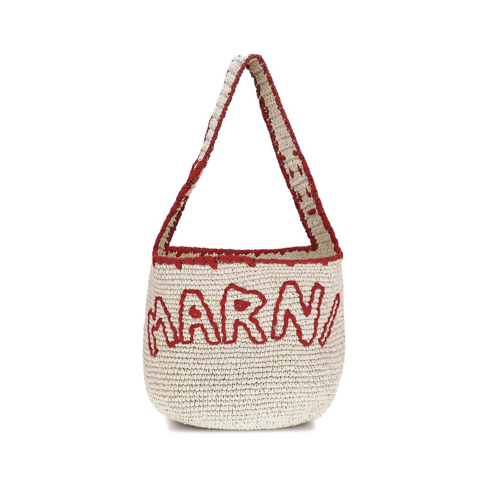 Marni – Large Nassa Raffia Shoulder Bag