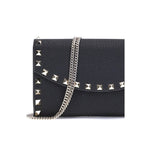 Valentino Garavani – Rockstud Leather Wallet with Chain