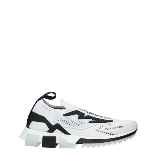Dolce & Gabbana – White Fabric Athletic Sneakers
