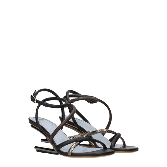 Fendi – Multicolor Leather Sandals