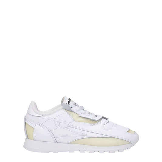 Maison Margiela – White Leather Logo Sneakers