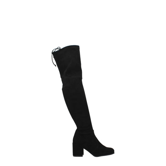 Stuart Weitzman – Black Suede Over-the-Knee Boots