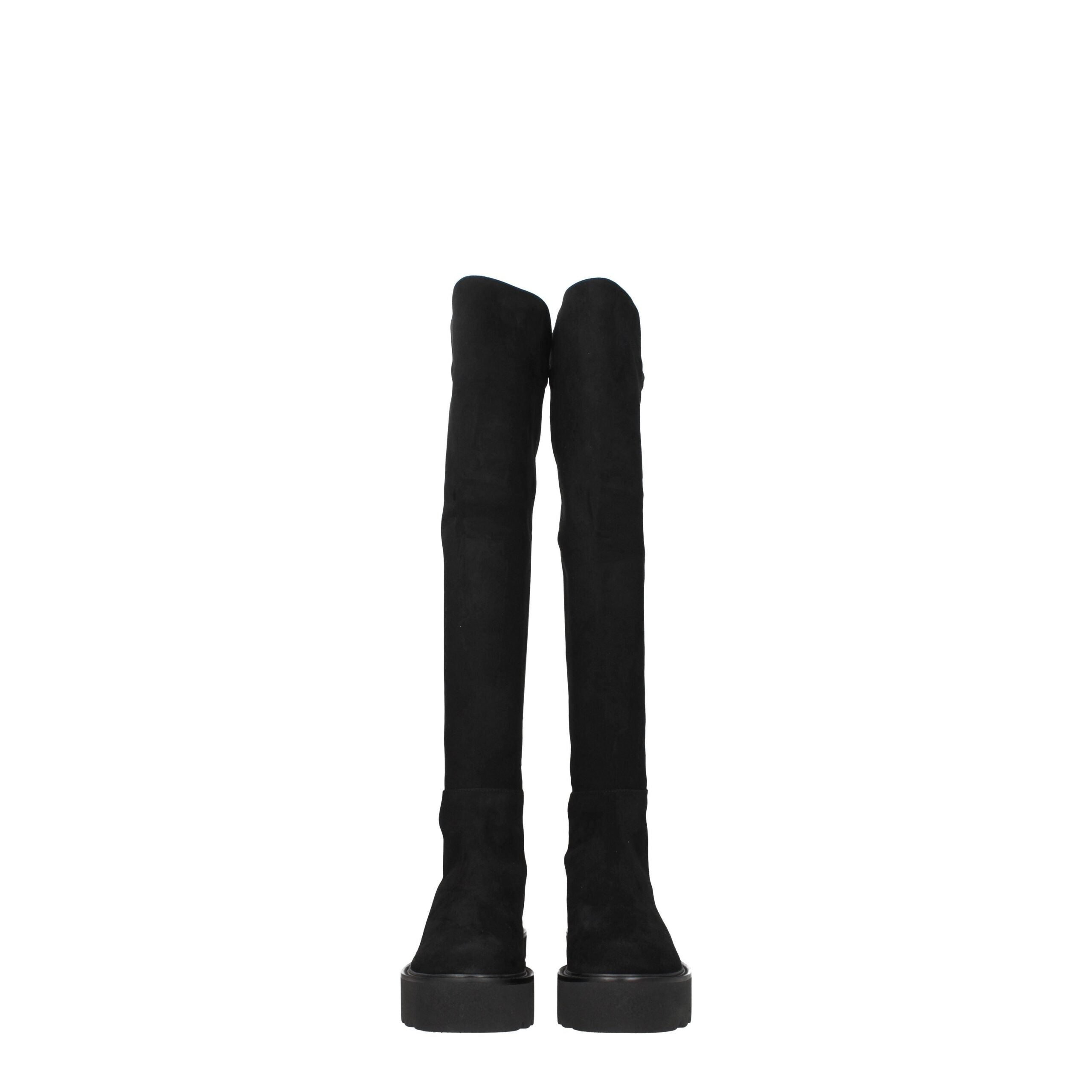 Stuart Weitzman - Black Leather Over The Knee
