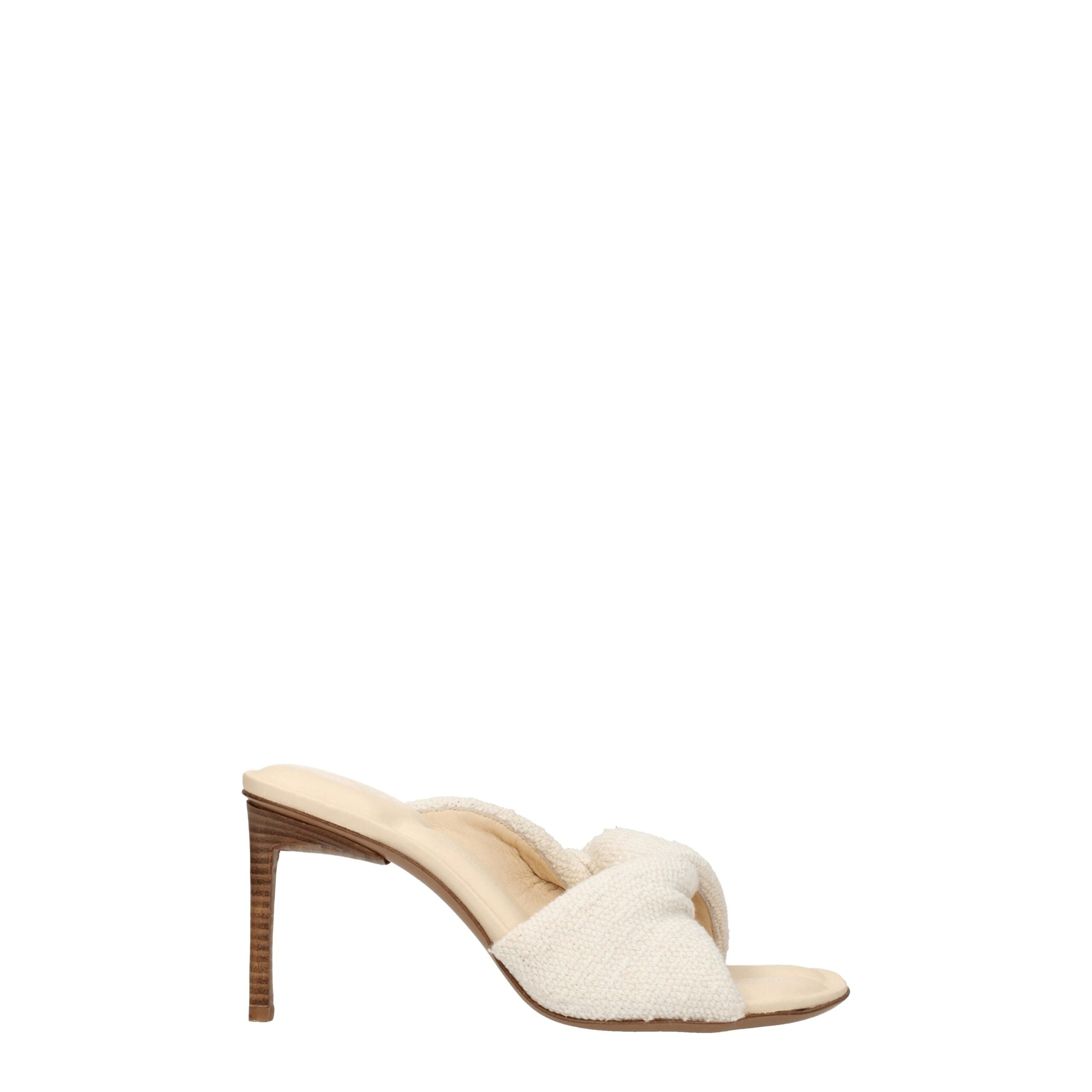 Jacquemus – Beige Fabric Stiletto Sandals