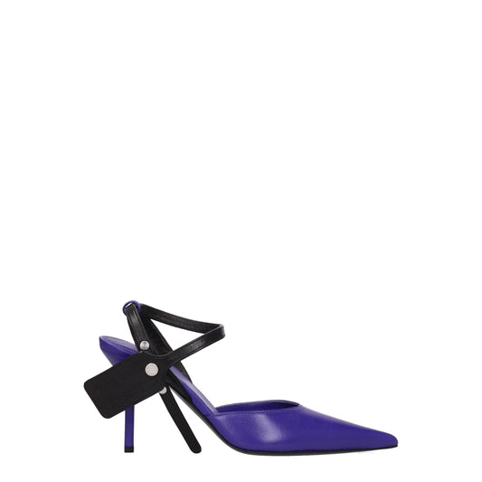Off-White – Purple Leather High Heel Pumps