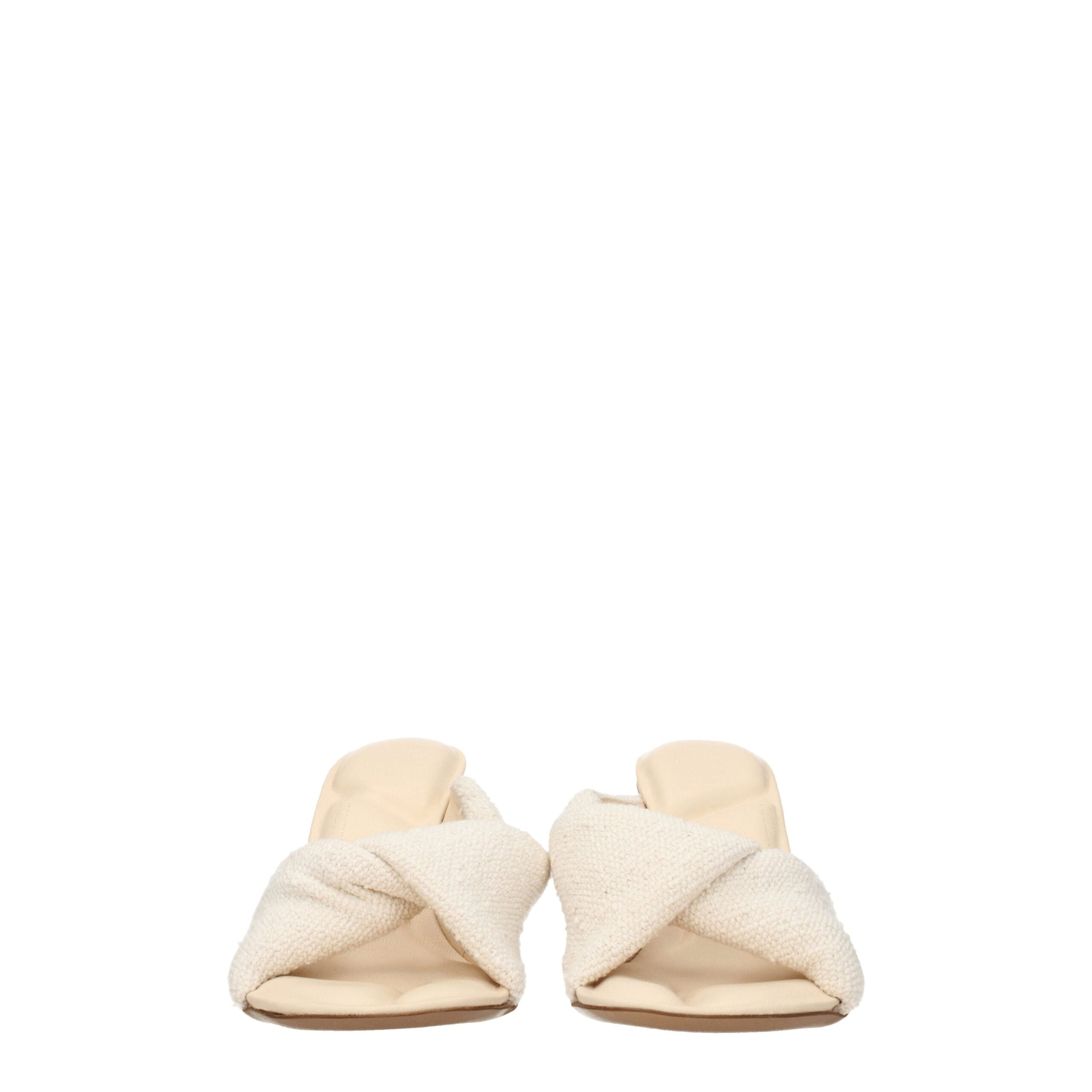 Jacquemus – Beige Fabric Stiletto Sandals