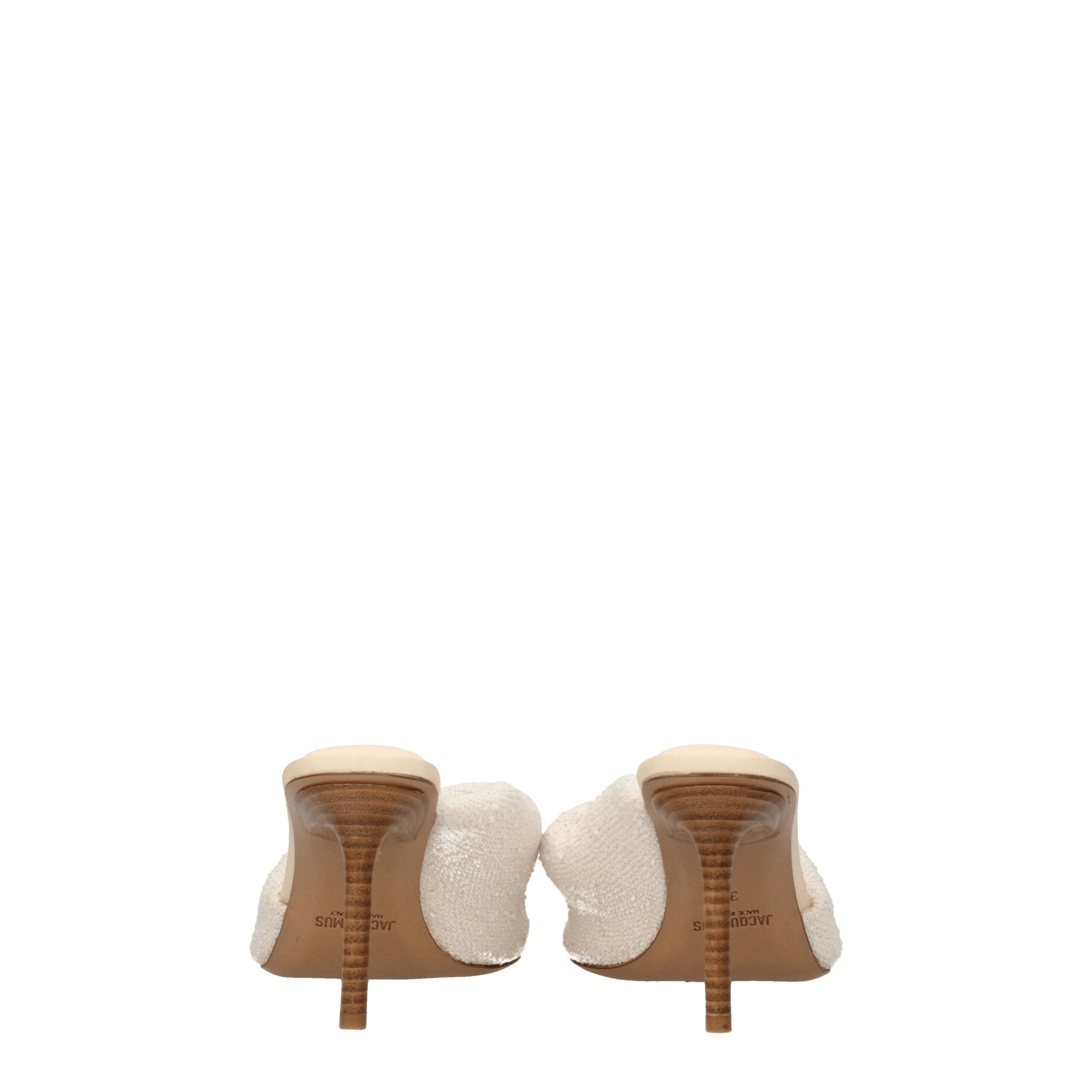 Jacquemus – Beige Fabric Stiletto Sandals