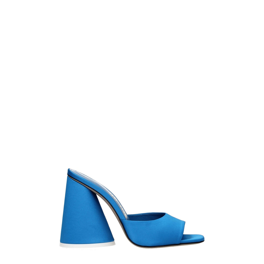 The Attico – Light Blue Satin Platform Sandals