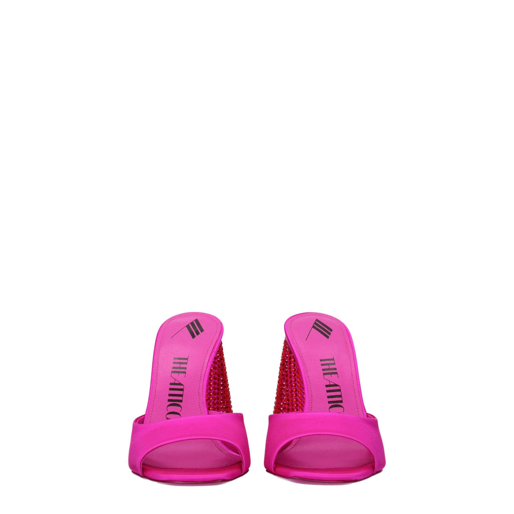 The Attico – Pink Satin Platform Sandals