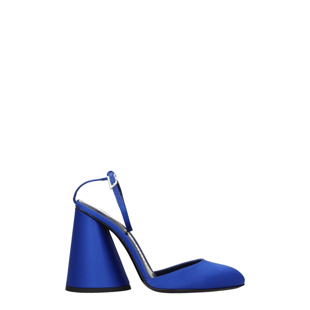The Attico – Blue Satin Platform Sandals