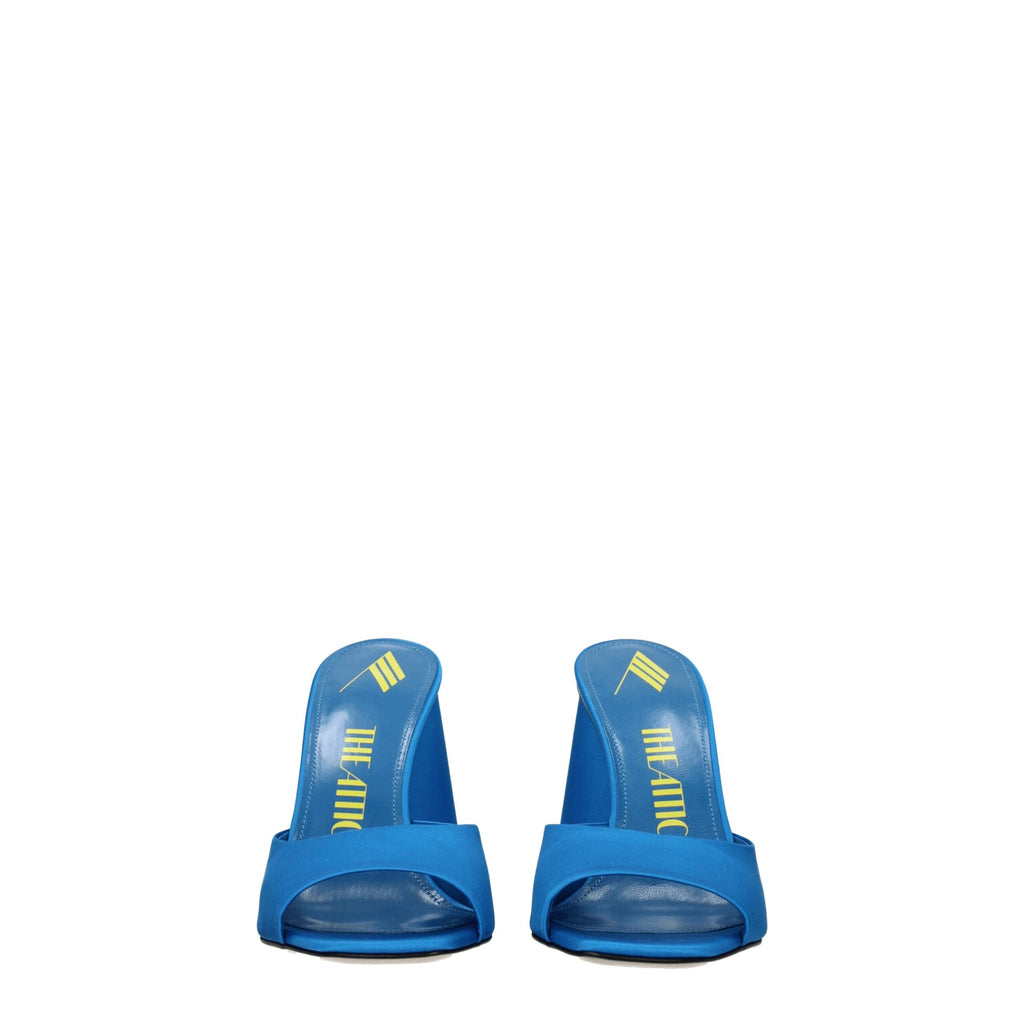 The Attico – Light Blue Satin Platform Sandals