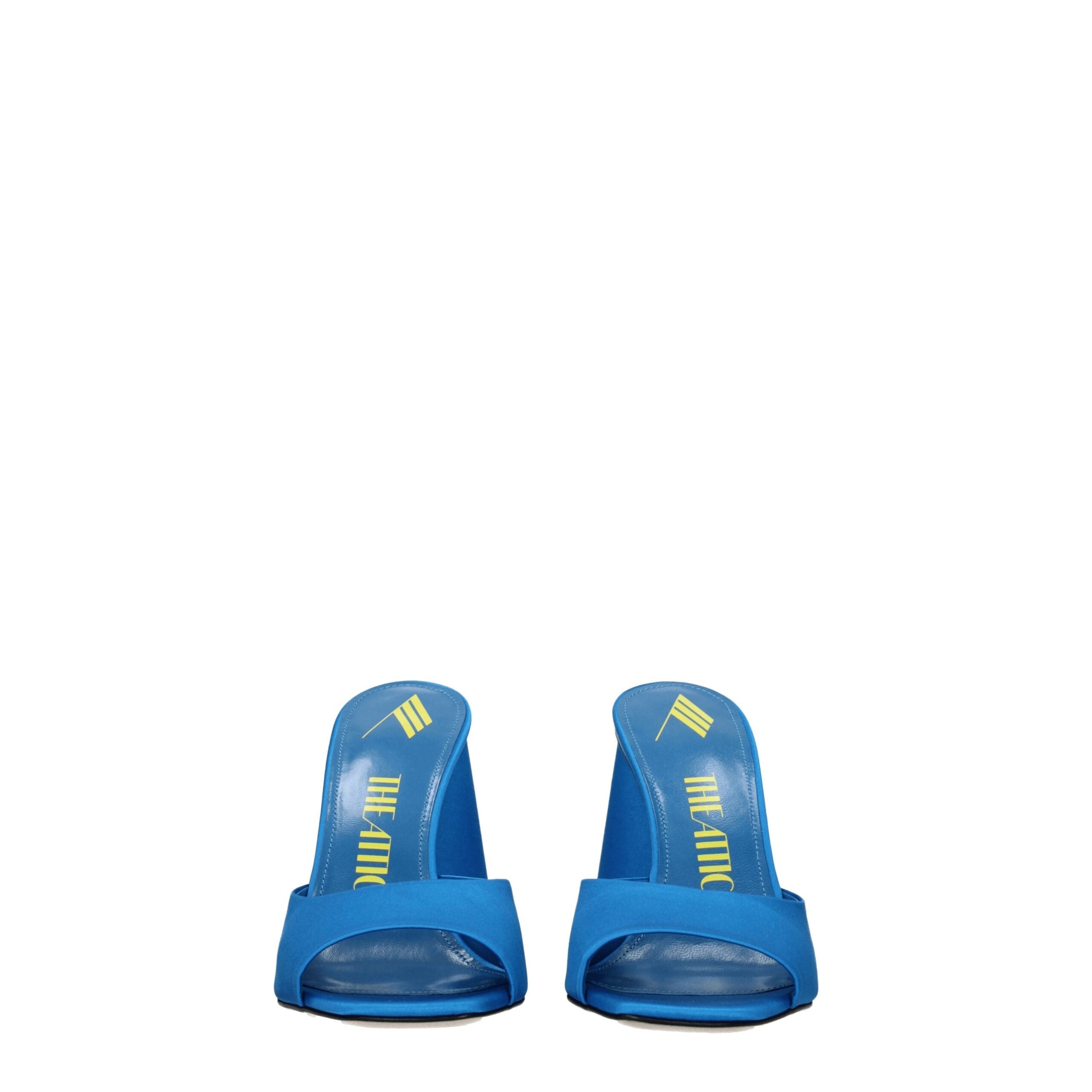 The Attico – Light Blue Satin Platform Sandals