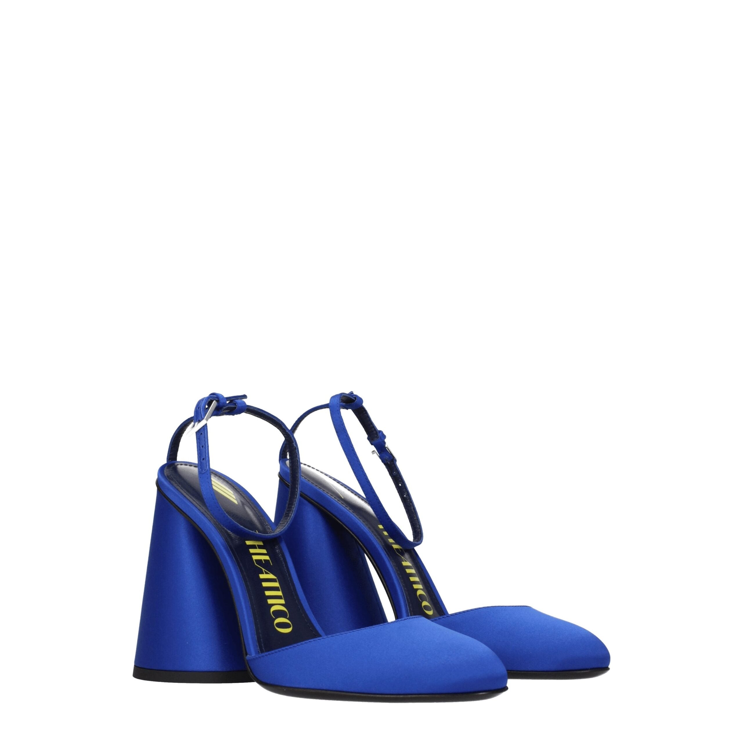 The Attico – Blue Satin Platform Sandals