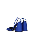 The Attico – Blue Satin Platform Sandals