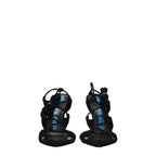 The Attico – Black Suede Stiletto Heel Sandals