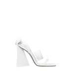 The Attico – White Leather Stiletto Sandals