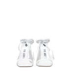 The Attico – White Leather Stiletto Sandals