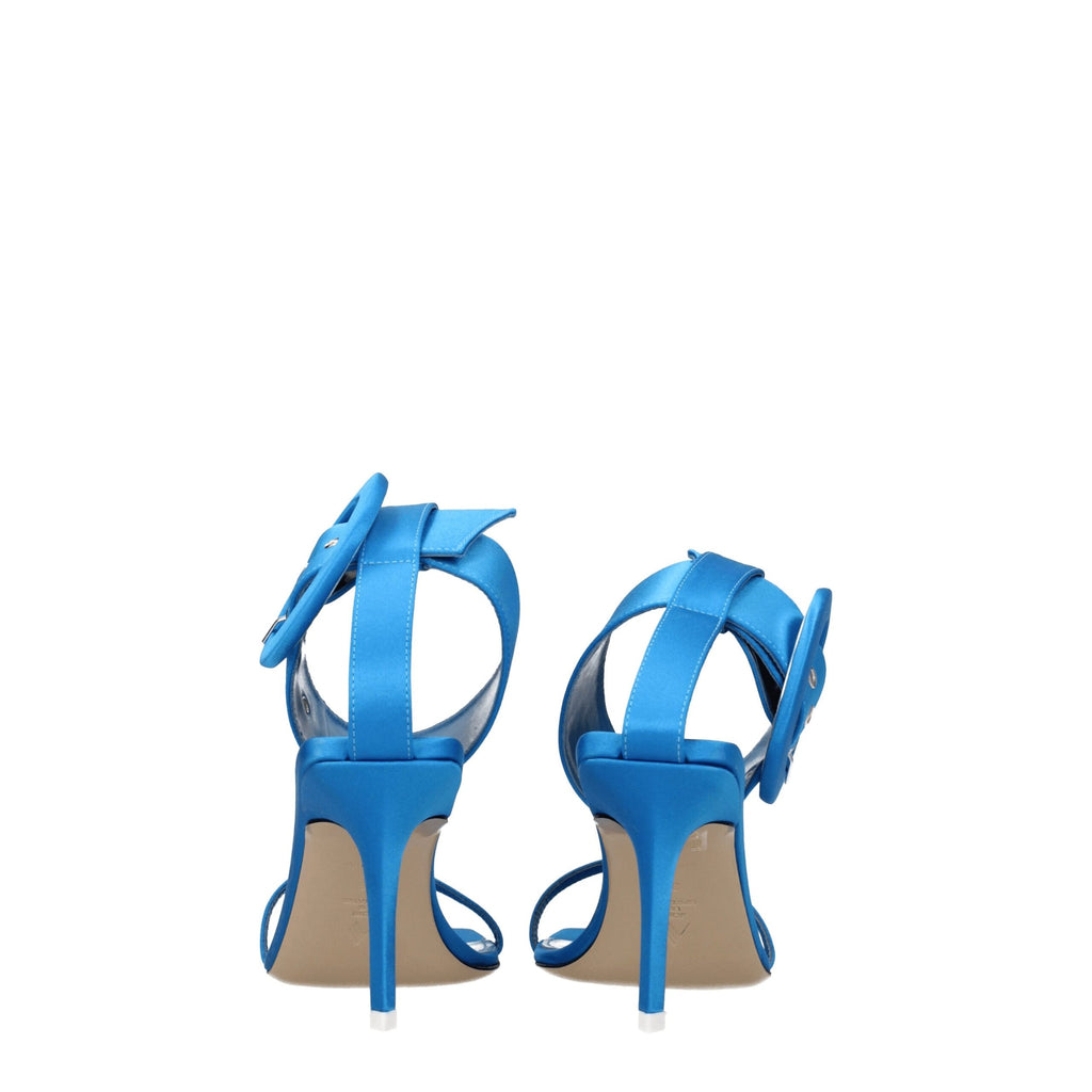 The Attico – Light Blue Satin Stiletto Sandals