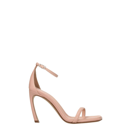 Lanvin – Pink Leather Stiletto Heels Sandals