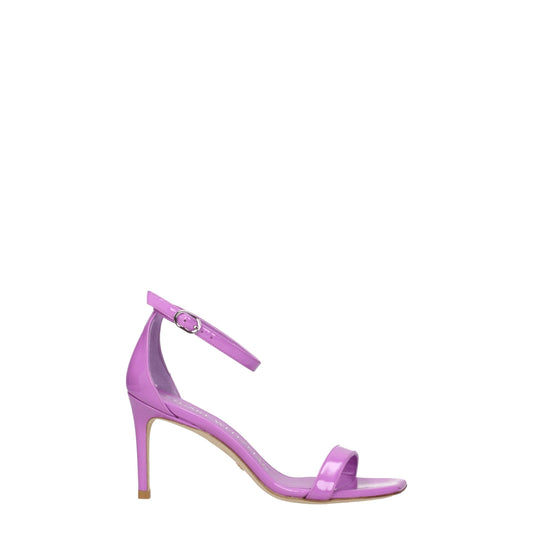 Stuart Weitzman – Violet Patent Leather Stiletto Sandals