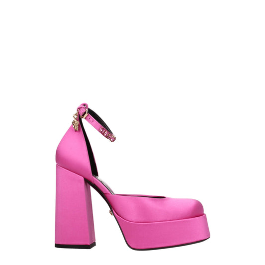 Versace – Pink Satin High Heel  Rhinestone