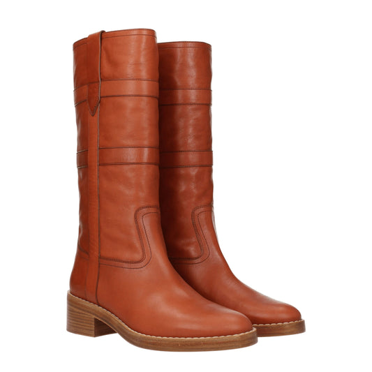 Celine – Brown Leather Boots