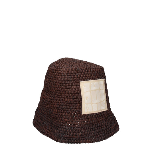 Jacquemus -  Brown Raffia Bucket Hats