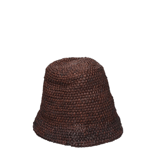 Jacquemus -  Brown Raffia Bucket Hats