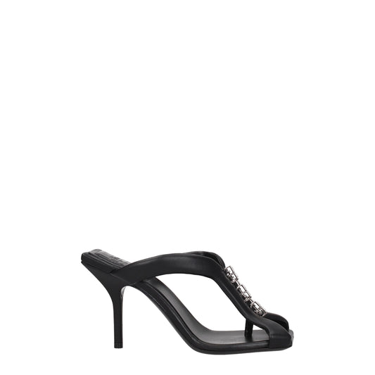 Givenchy – Black Satin Stiletto Heels Sandals
