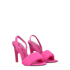 The Attico – Pink Fabric Stiletto Sandals