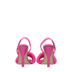The Attico – Pink Fabric Stiletto Sandals