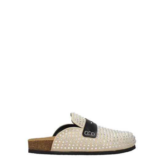 Jw Anderson – Beige Leather Slippers Sandals